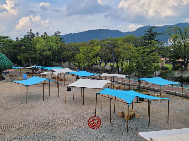 우드 그늘막[대형_메쉬타프]